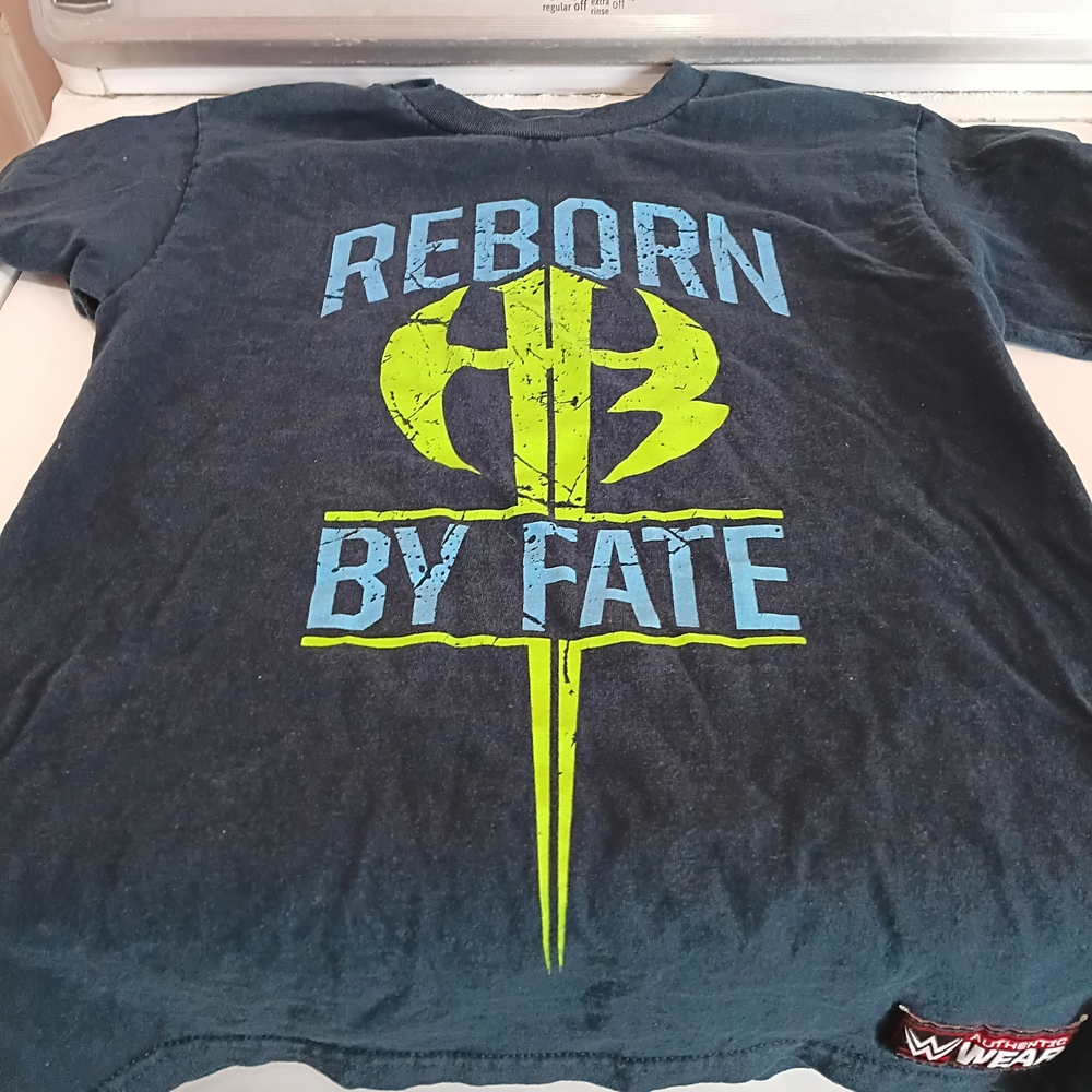 WWE Black and Neon Green Kids Tee